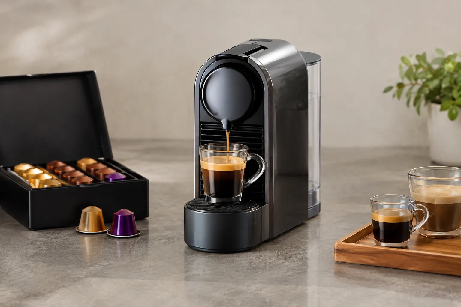Kaffeekapselmaschinen fuer Espresso und Lungo richtig konfigurieren